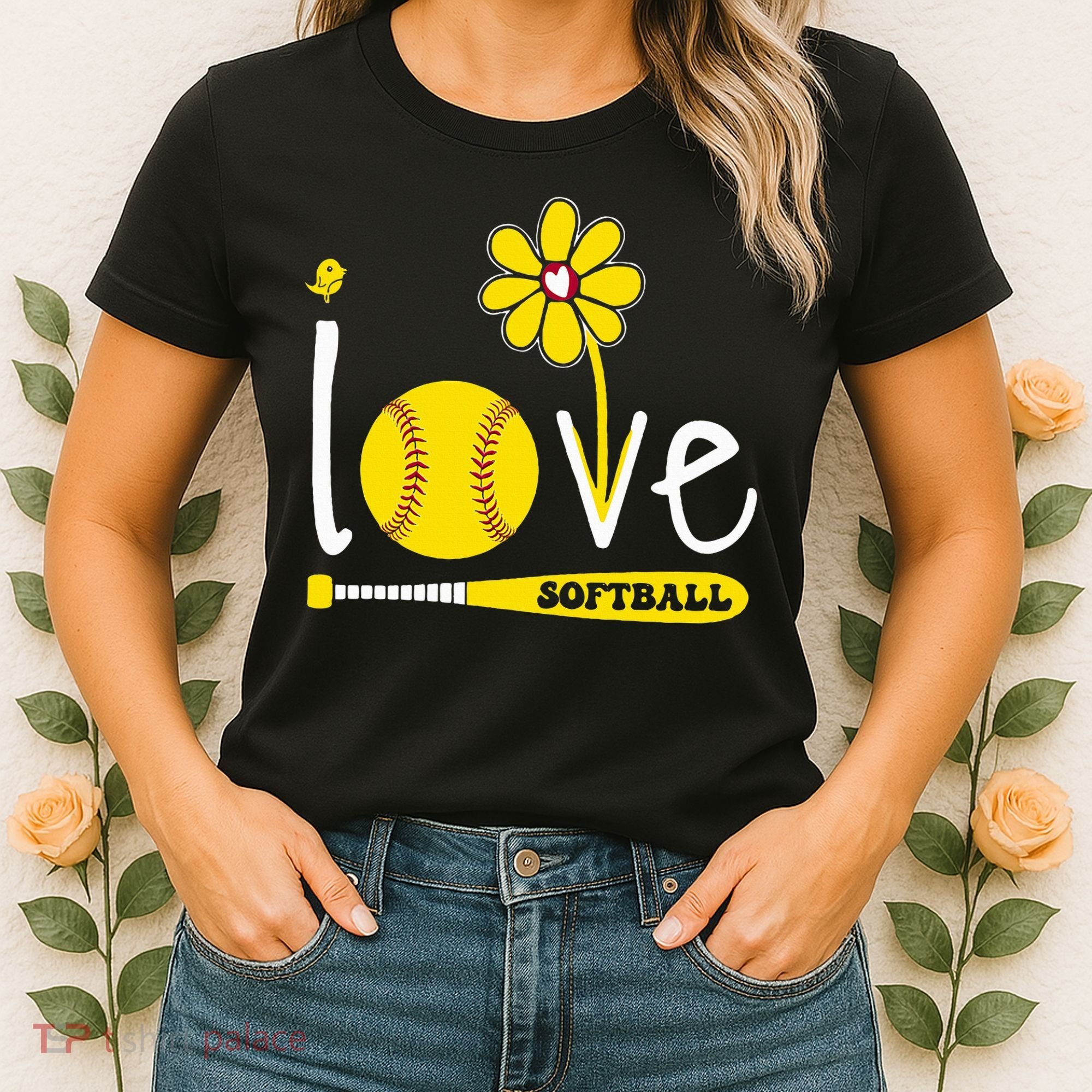 I Love Softball Women's T-Shirt