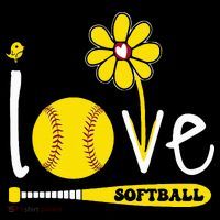 I Love Softball Kids Sweatshirt thumb 2
