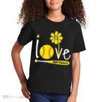 I Love Softball Kids T-Shirt thumb 2