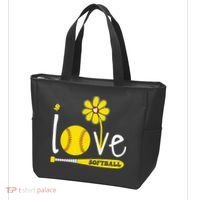 I Love Softball Tote Bag thumb 3