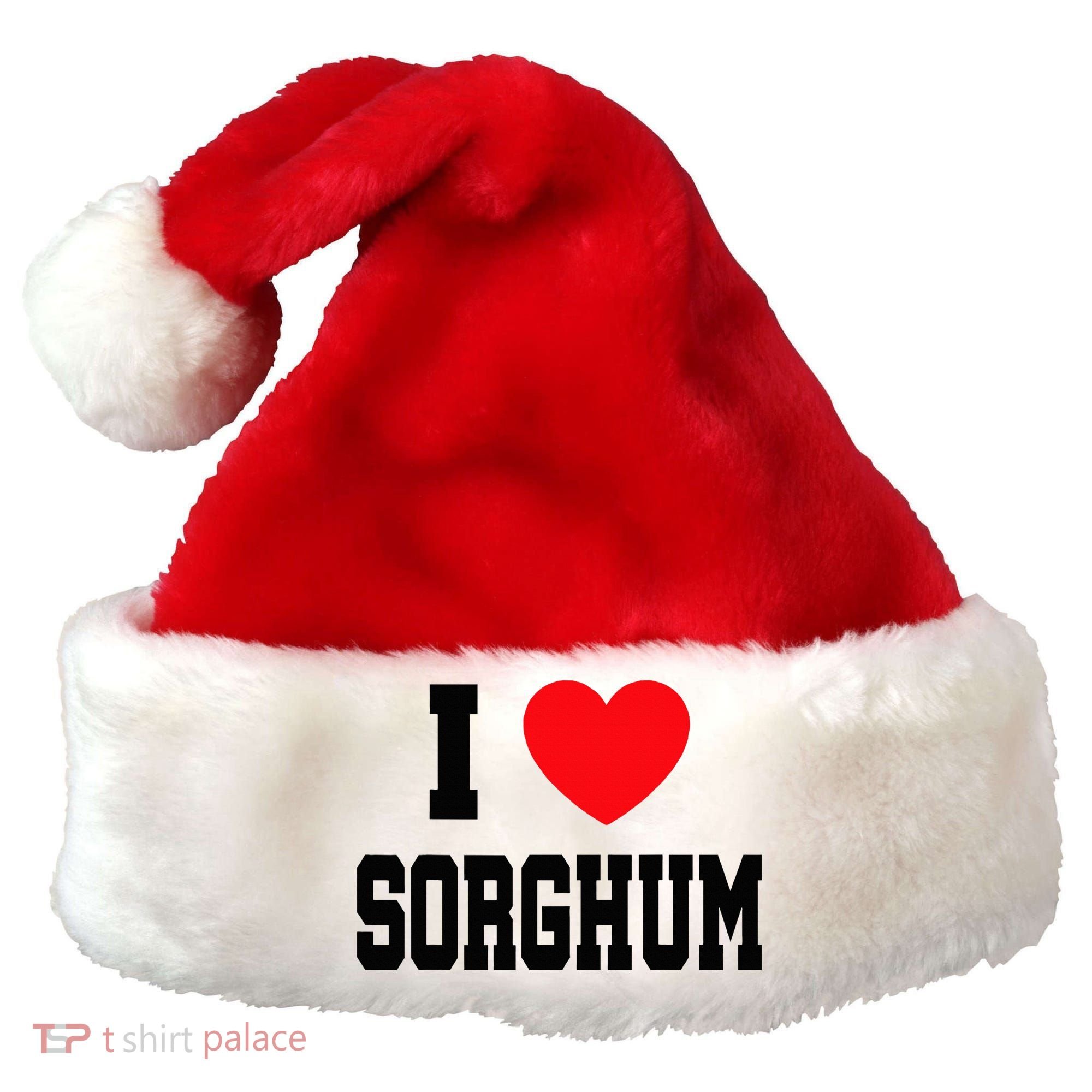 I Love Sorghum  Santa Hat