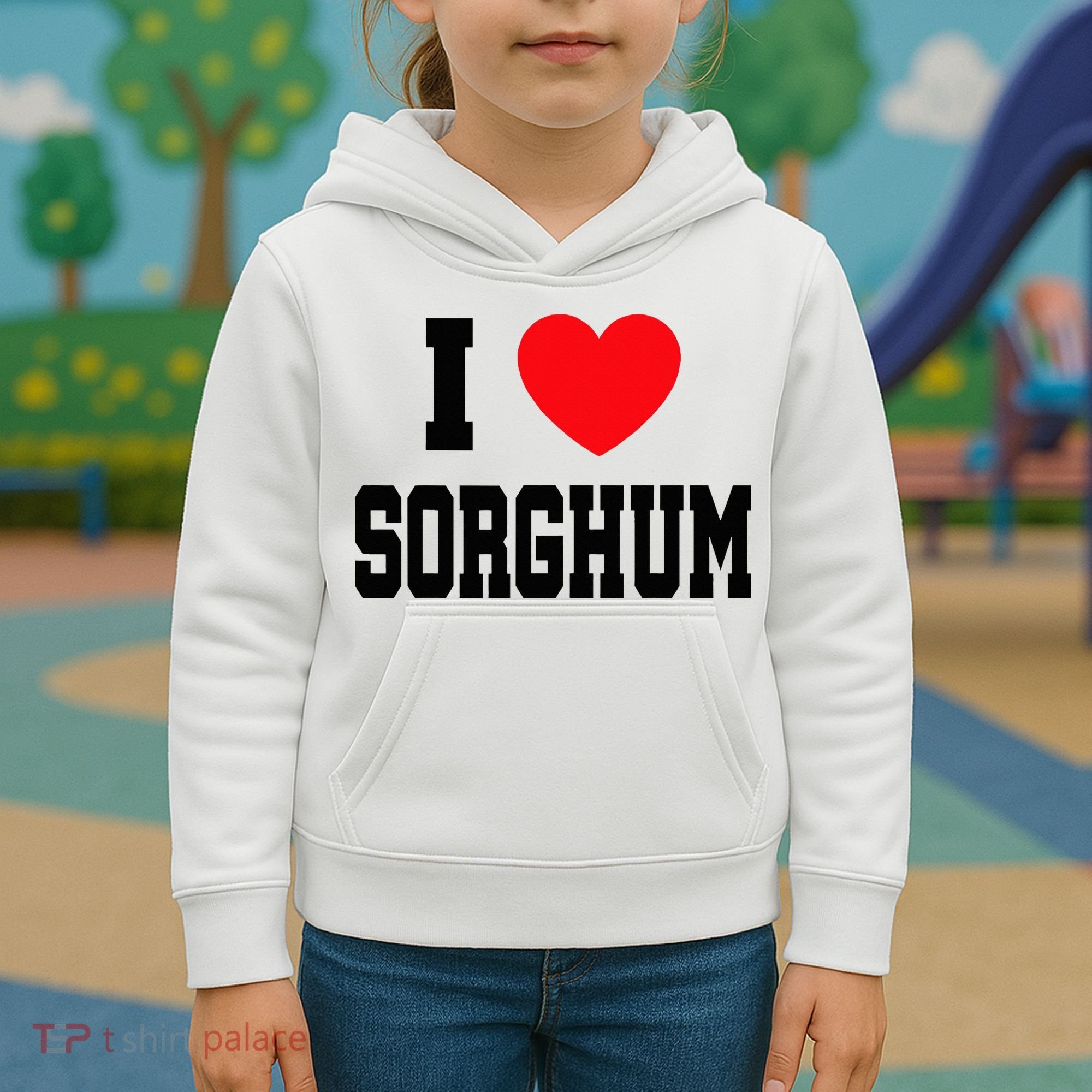 I Love Sorghum  Kids Hoodie