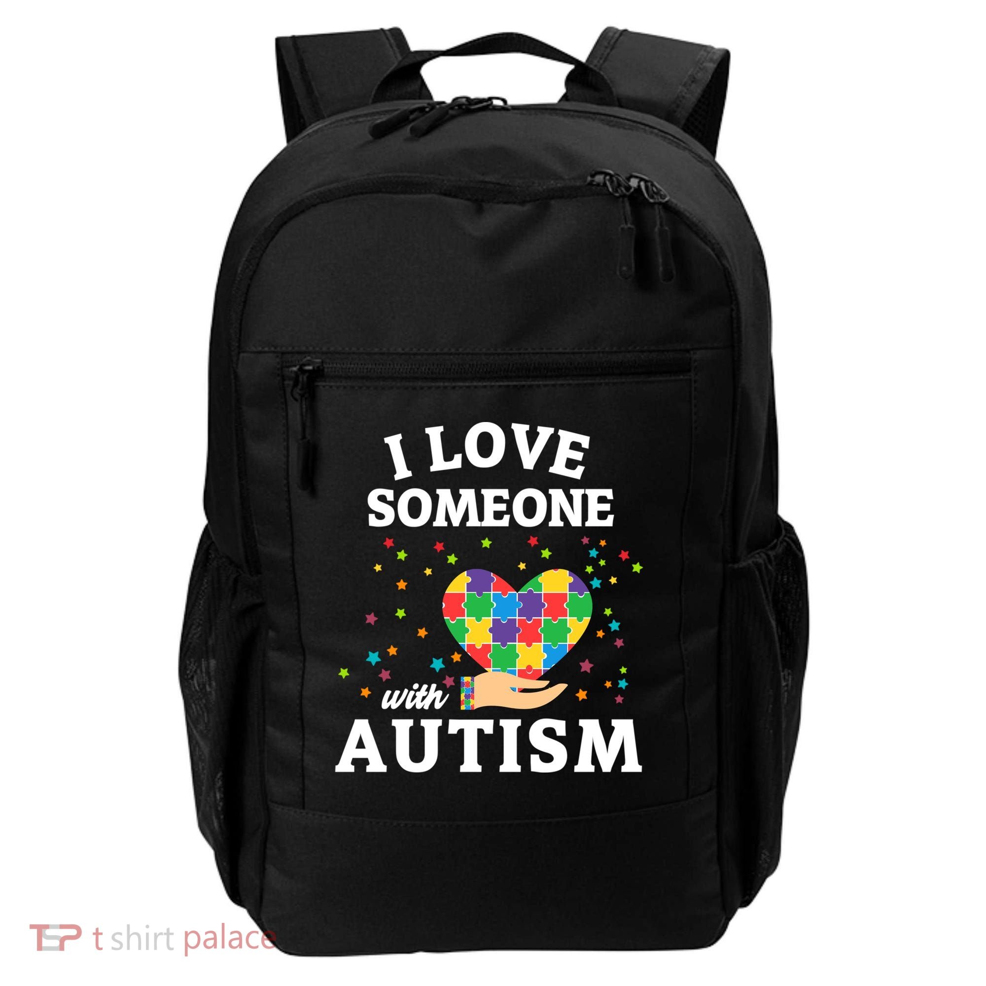 I Love Someone With Autism Gift Backpack