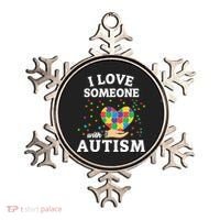 I Love Someone With Autism Gift Ornament thumb 0