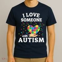 I Love Someone With Autism Gift T-Shirt thumb 3