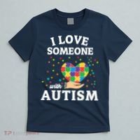 I Love Someone With Autism Gift T-Shirt thumb 5