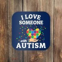 I Love Someone With Autism Gift Coaster thumb 0