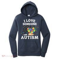 I Love Someone With Autism Gift Women's Hoodie thumb 0
