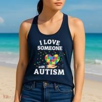I Love Someone With Autism Gift Women's Tank Top thumb 2
