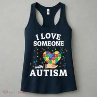 I Love Someone With Autism Gift Women's Tank Top thumb 3
