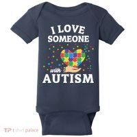 I Love Someone With Autism Gift Baby Bodysuit thumb 0