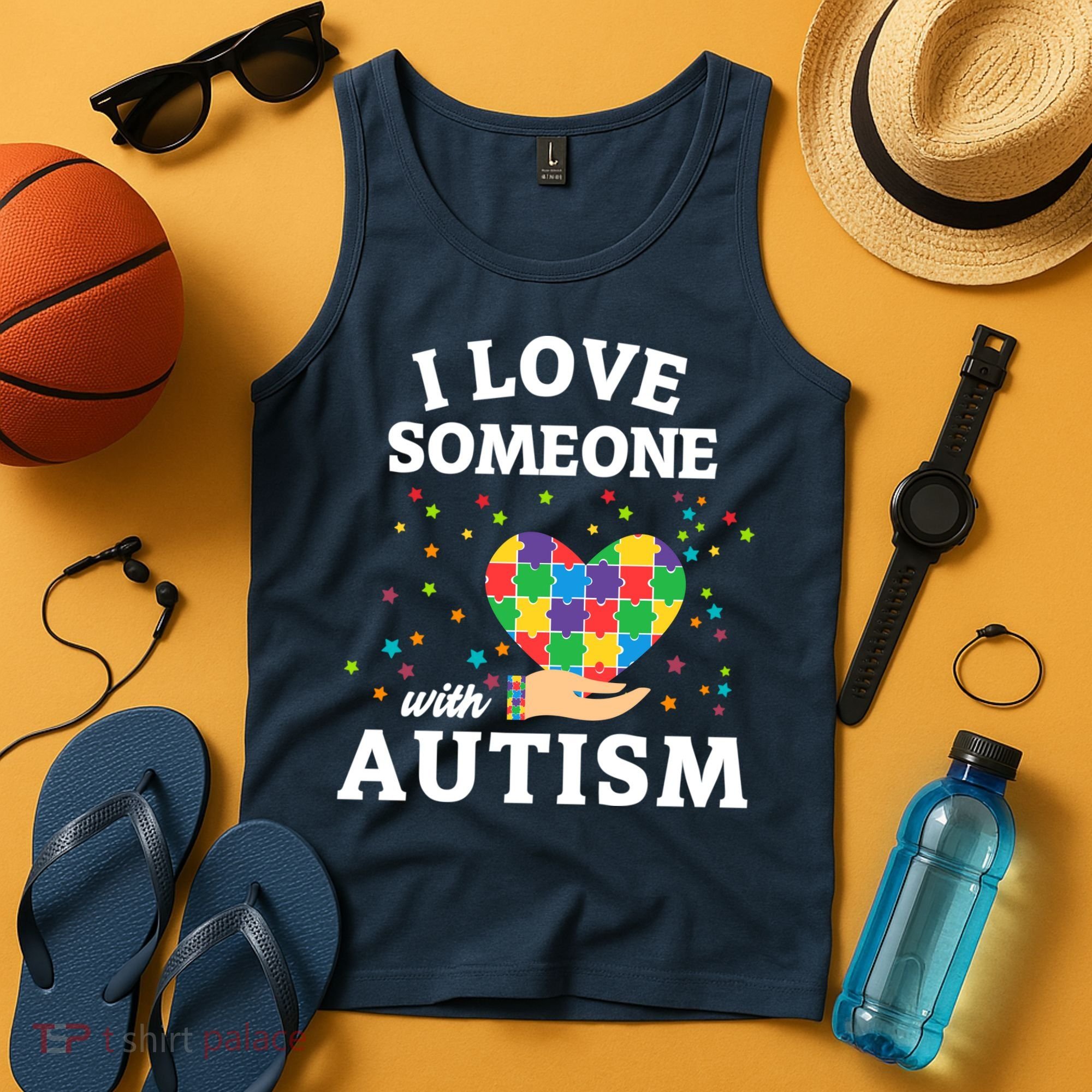 I Love Someone With Autism Gift Tank Top