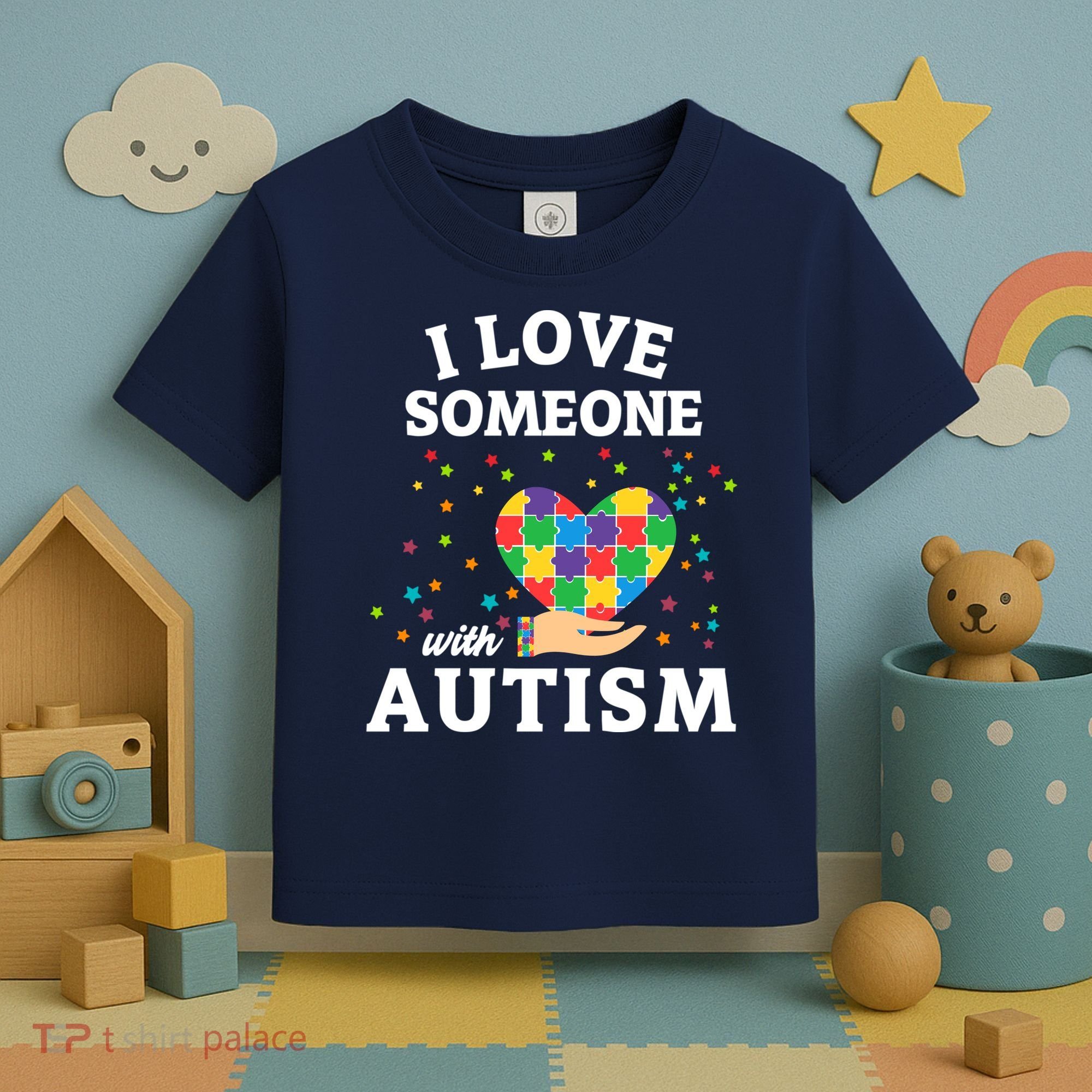 I Love Someone With Autism Gift Toddler T-Shirt