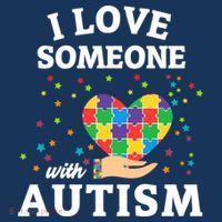 I Love Someone With Autism Gift Women's Long Sleeve Shirt thumb 2