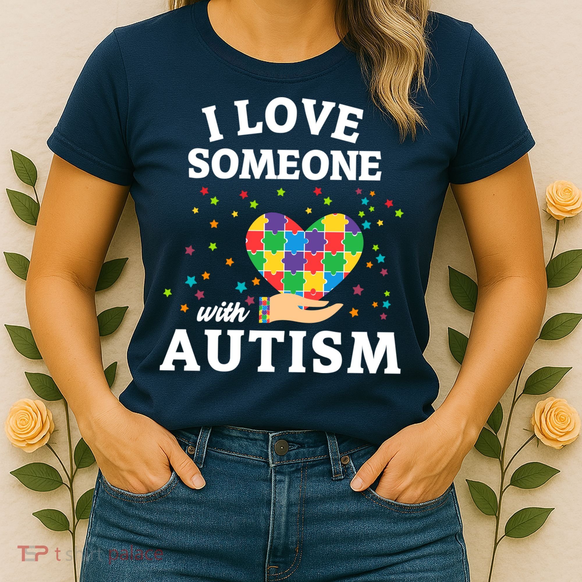 I Love Someone With Autism Gift Women's T-Shirt