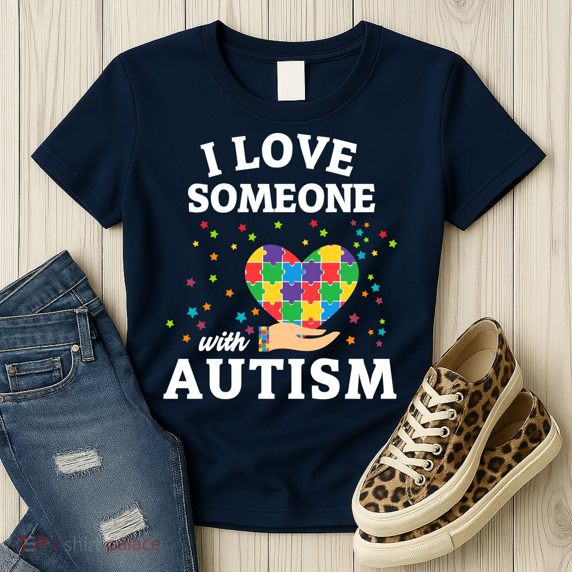 I Love Someone With Autism Gift Women's T-Shirt