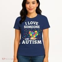 I Love Someone With Autism Gift Women's T-Shirt thumb 4