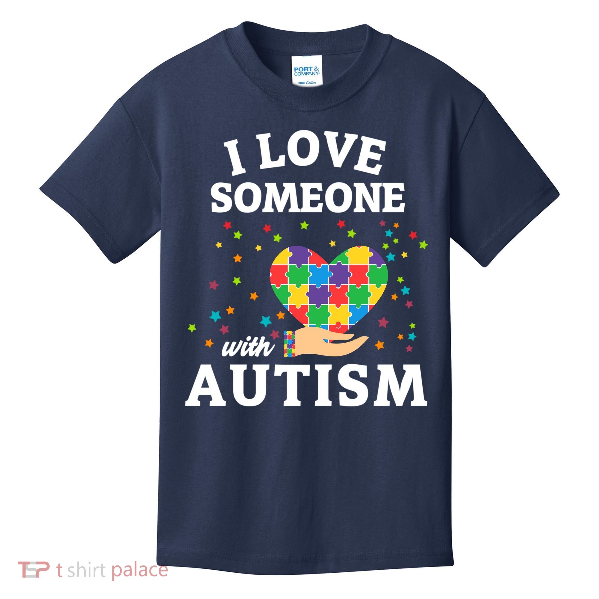 I Love Someone With Autism Gift Kids T-Shirt
