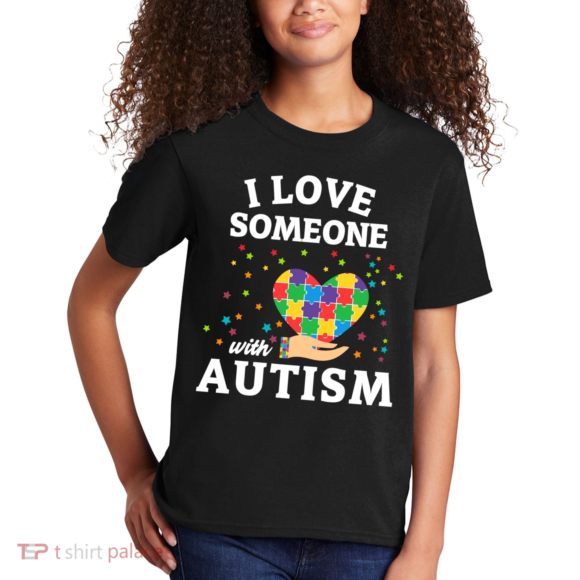 I Love Someone With Autism Gift Kids T-Shirt