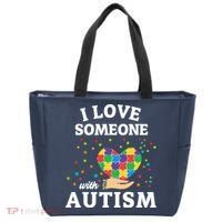 I Love Someone With Autism Gift Tote Bag thumb 0