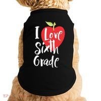 I Love Sixth Grade Back To School 6Th Grade Teacher Student Gift Doggie Tank thumb 0