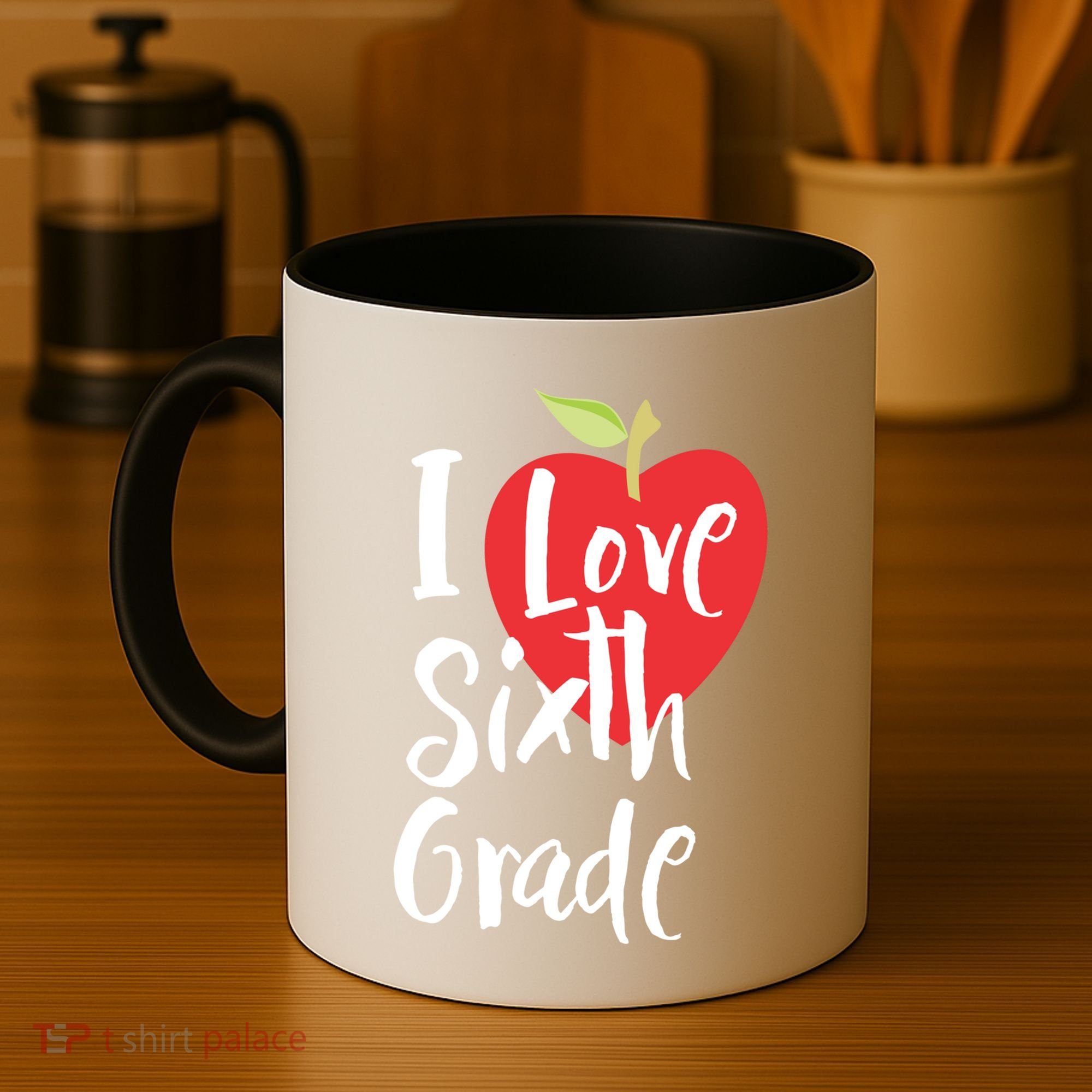 I Love Sixth Grade Back To School 6Th Grade Teacher Student Gift Coffee Mug