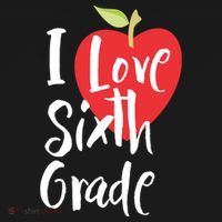 I Love Sixth Grade Back To School 6Th Grade Teacher Student Gift Women's Hoodie thumb 2