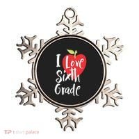 I Love Sixth Grade Back To School 6Th Grade Teacher Student Gift Ornament thumb 0