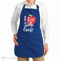 I Love Sixth Grade Back To School 6Th Grade Teacher Student Gift Apron thumb 2
