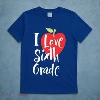 I Love Sixth Grade Back To School 6Th Grade Teacher Student Gift T-Shirt thumb 5