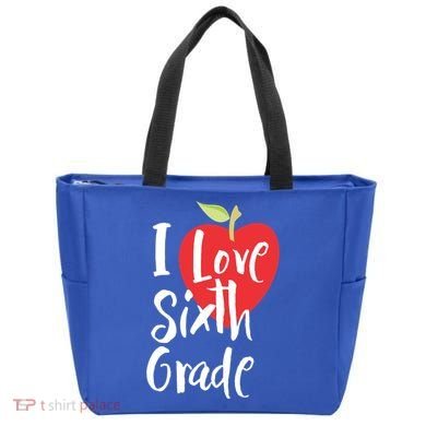 I Love Sixth Grade Back To School 6Th Grade Teacher Student Gift Tote Bag