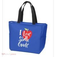 I Love Sixth Grade Back To School 6Th Grade Teacher Student Gift Tote Bag thumb 3
