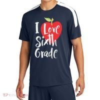 I Love Sixth Grade Back To School 6Th Grade Teacher Student Gift Sport-Tek Competitor United Soccer Jersey thumb 0