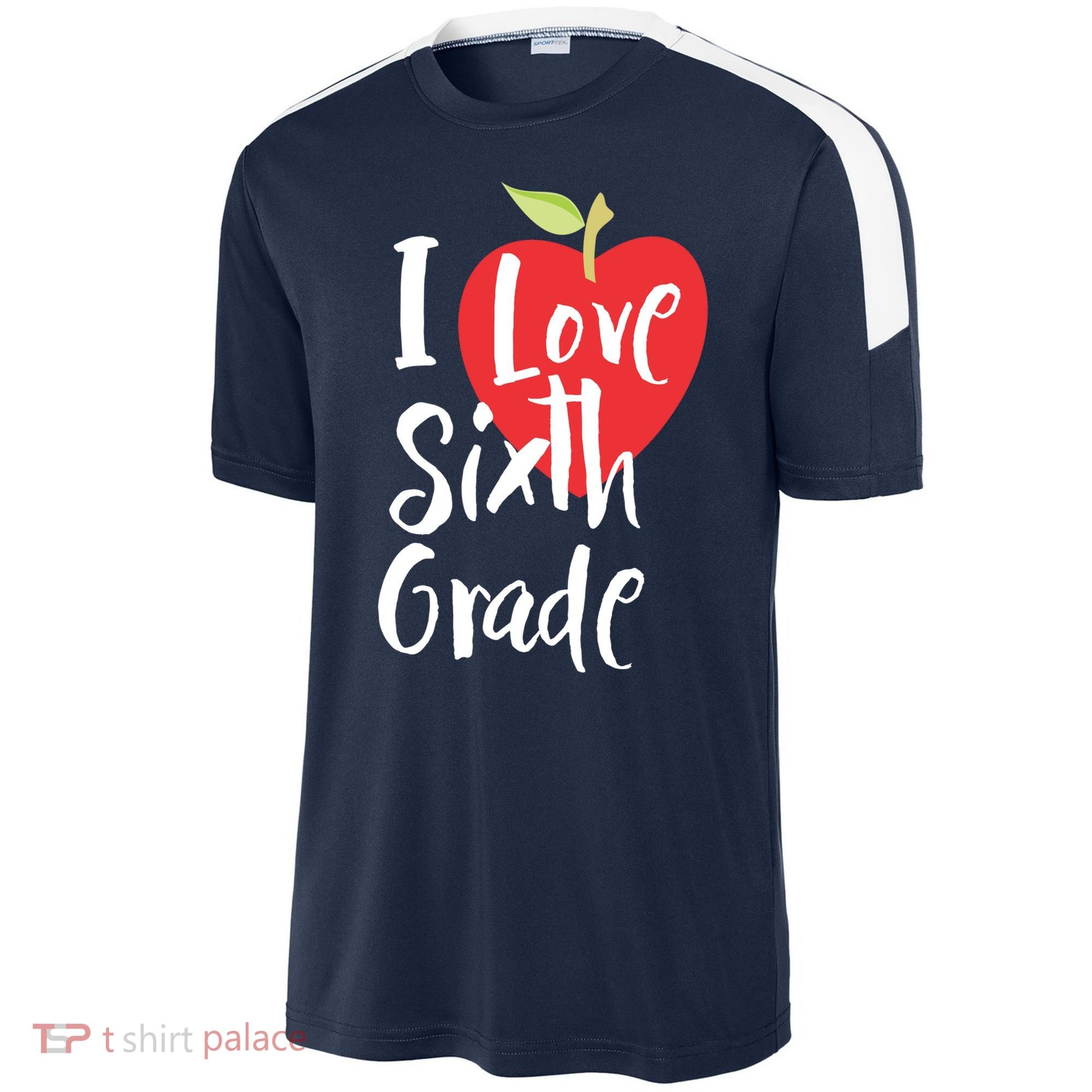 I Love Sixth Grade Back To School 6Th Grade Teacher Student Gift Sport-Tek Competitor United Soccer Jersey