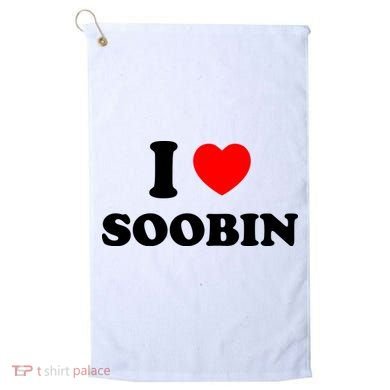 I Love Soobin Golf Towel