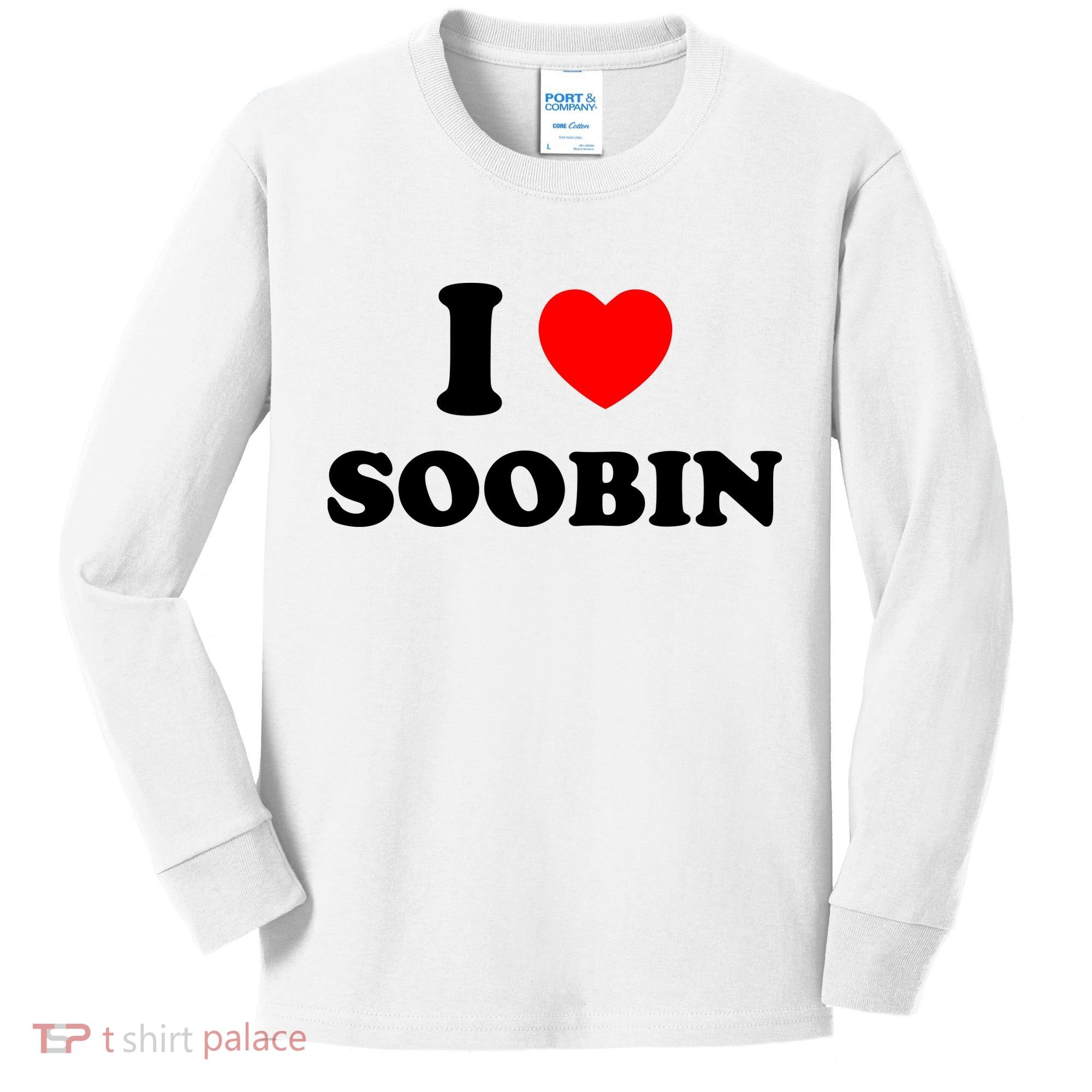 I Love Soobin Kids Long Sleeve Shirt