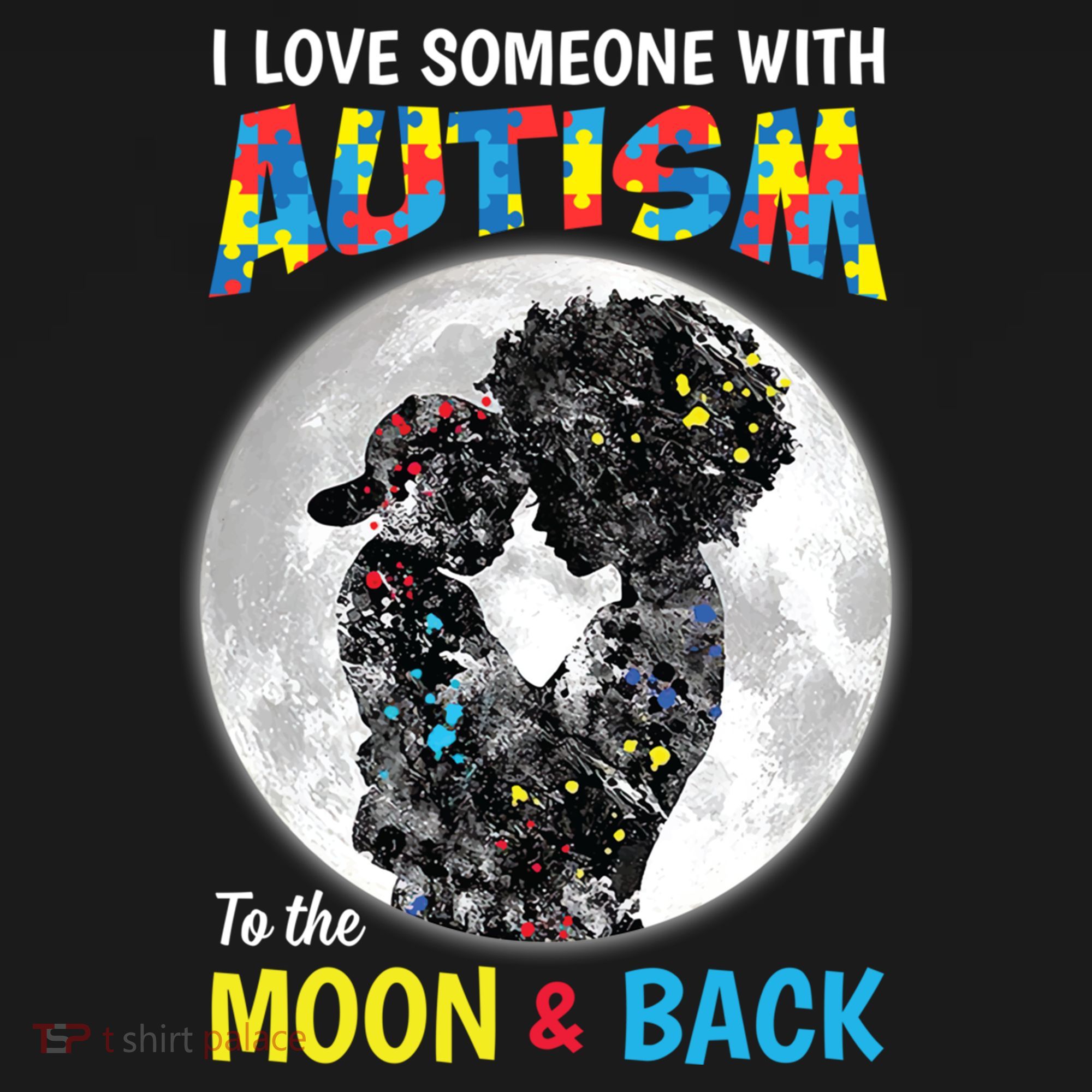 I Love Someone With Autism To The Moon And Back Funny Gift Women's Hoodie