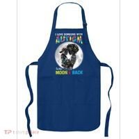 I Love Someone With Autism To The Moon And Back Funny Gift Apron thumb 0