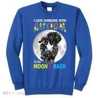 I Love Someone With Autism To The Moon And Back Funny Gift Sweatshirt thumb 0