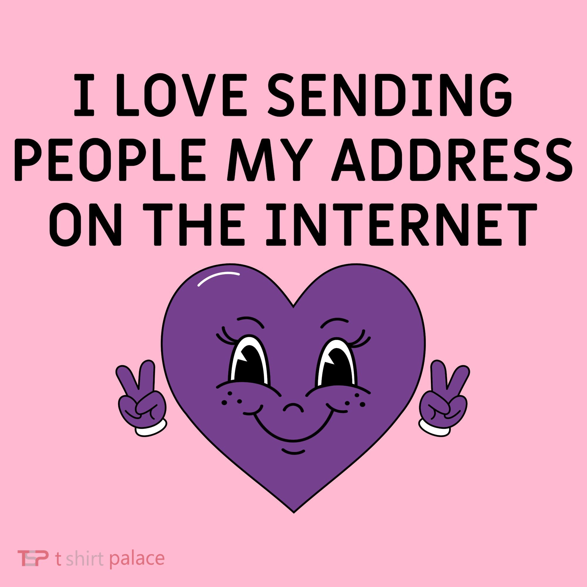 I love sending people my address on the internet Coaster