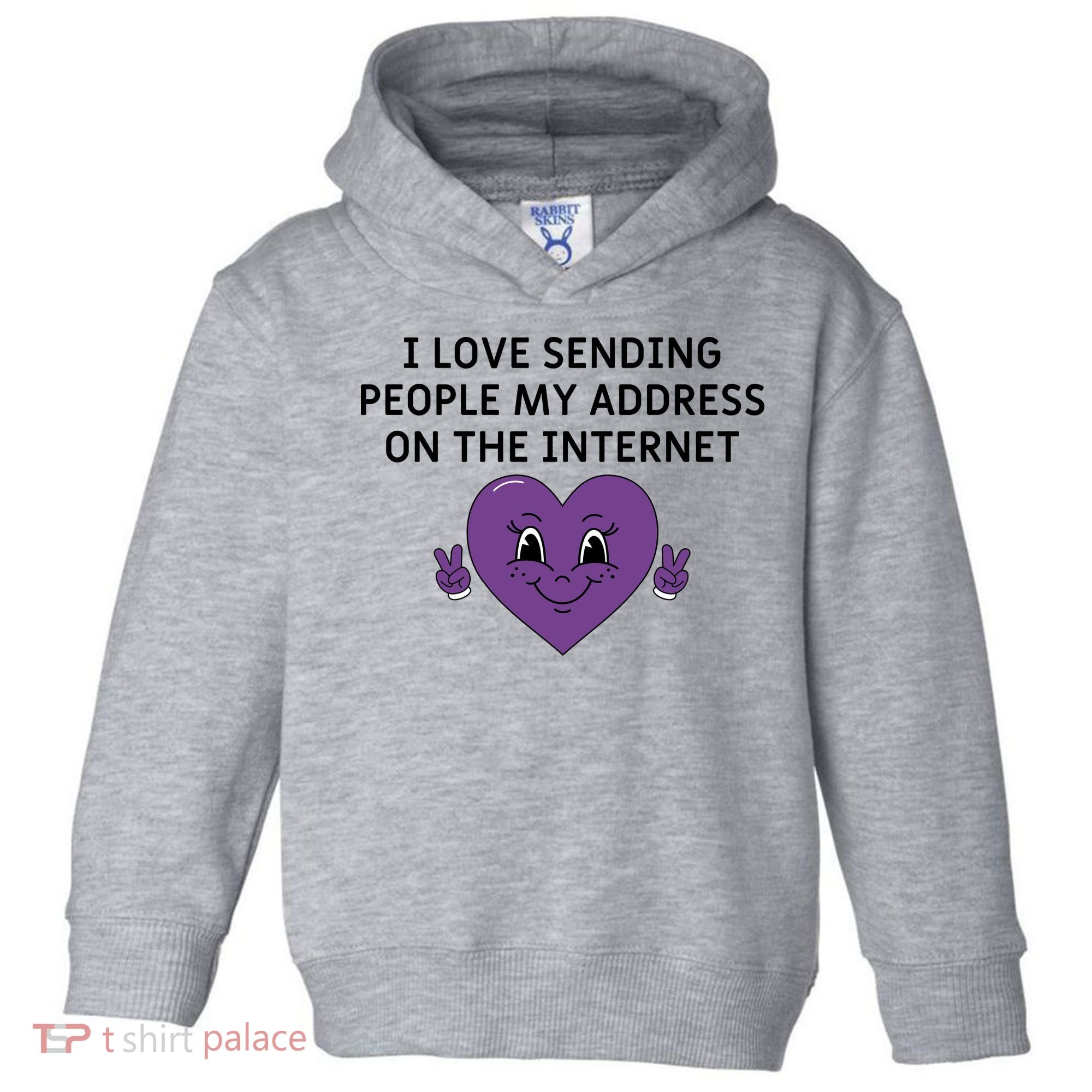I love sending people my address on the internet Toddler Hoodie