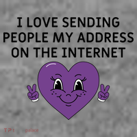I love sending people my address on the internet Toddler Hoodie thumb 2