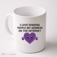 I love sending people my address on the internet Coffee Mug thumb 0