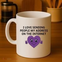 I love sending people my address on the internet Coffee Mug thumb 4