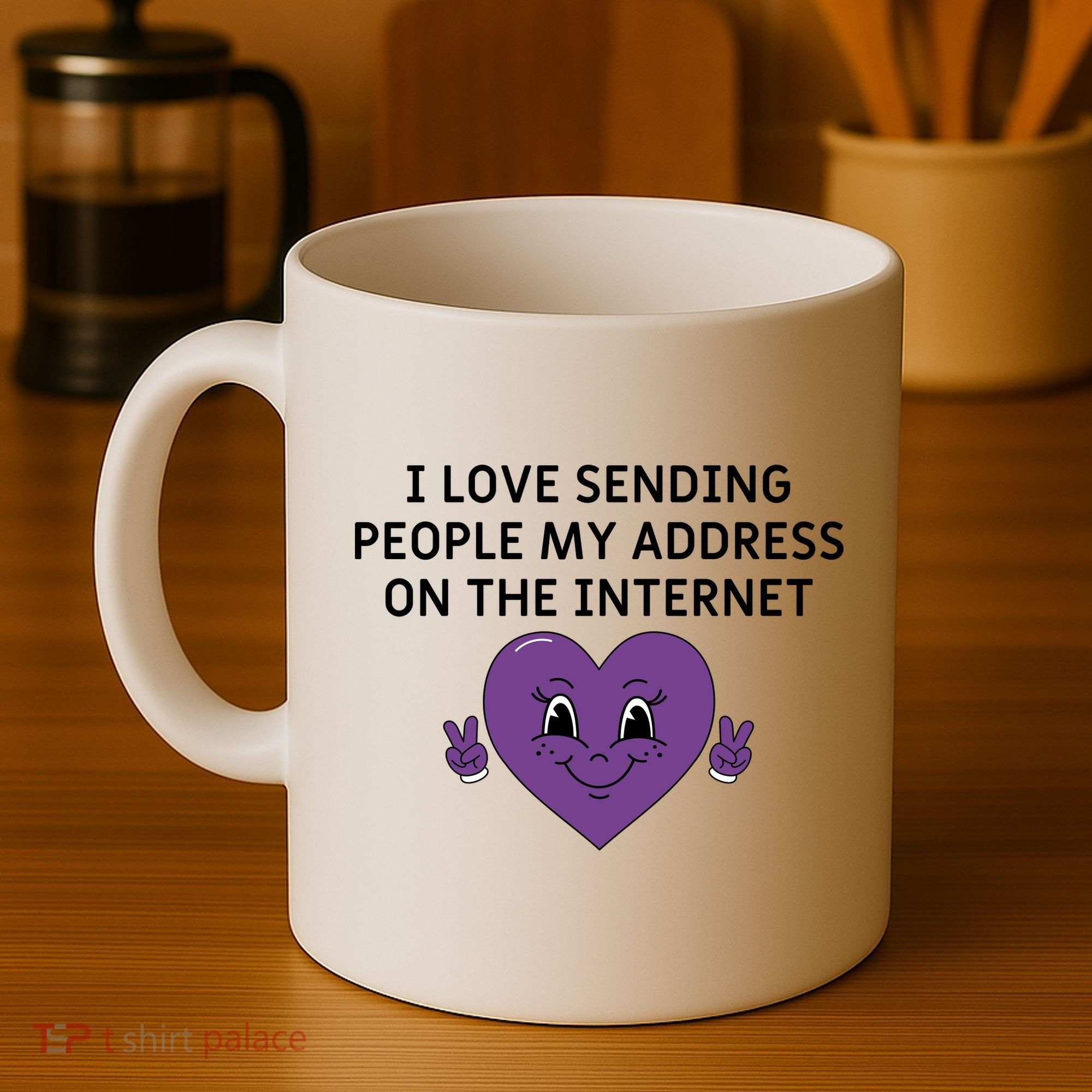 I love sending people my address on the internet Coffee Mug