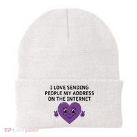I love sending people my address on the internet Beanie thumb 0