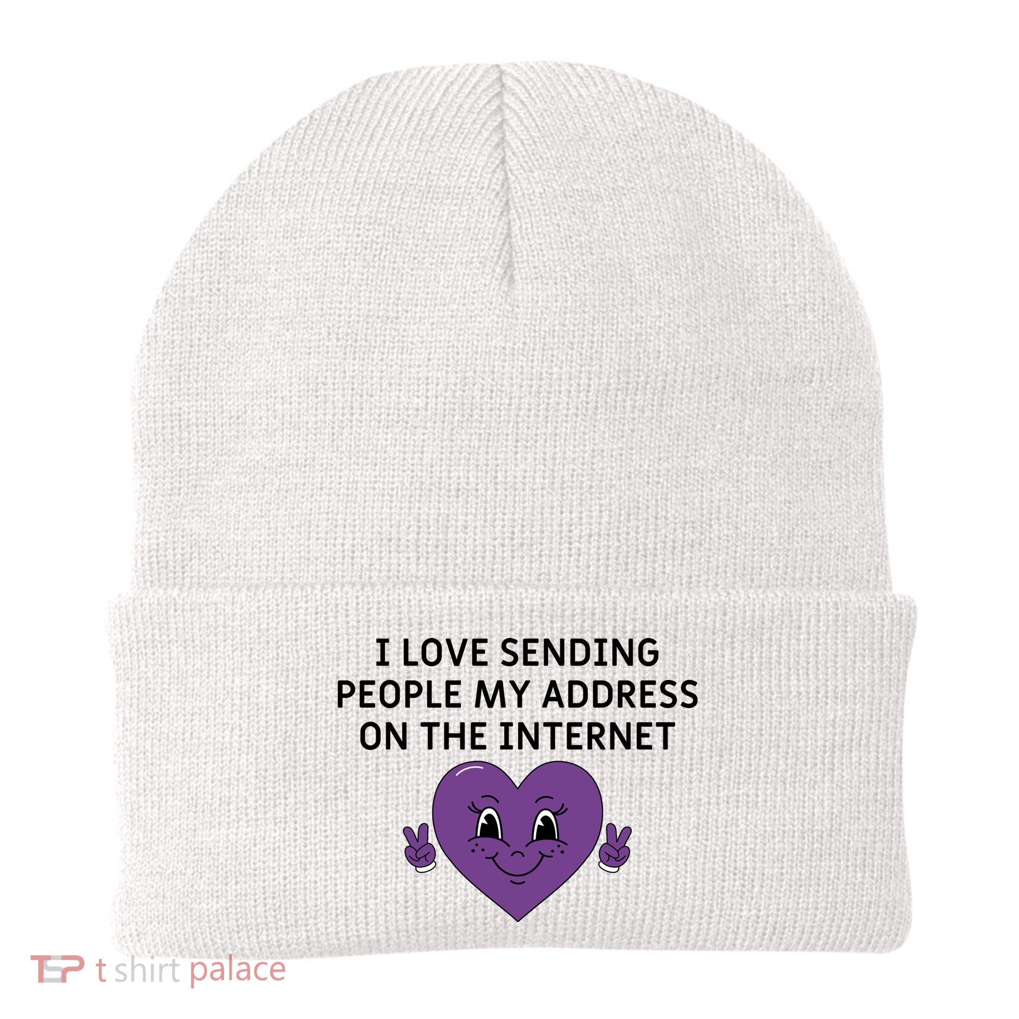 I love sending people my address on the internet Beanie