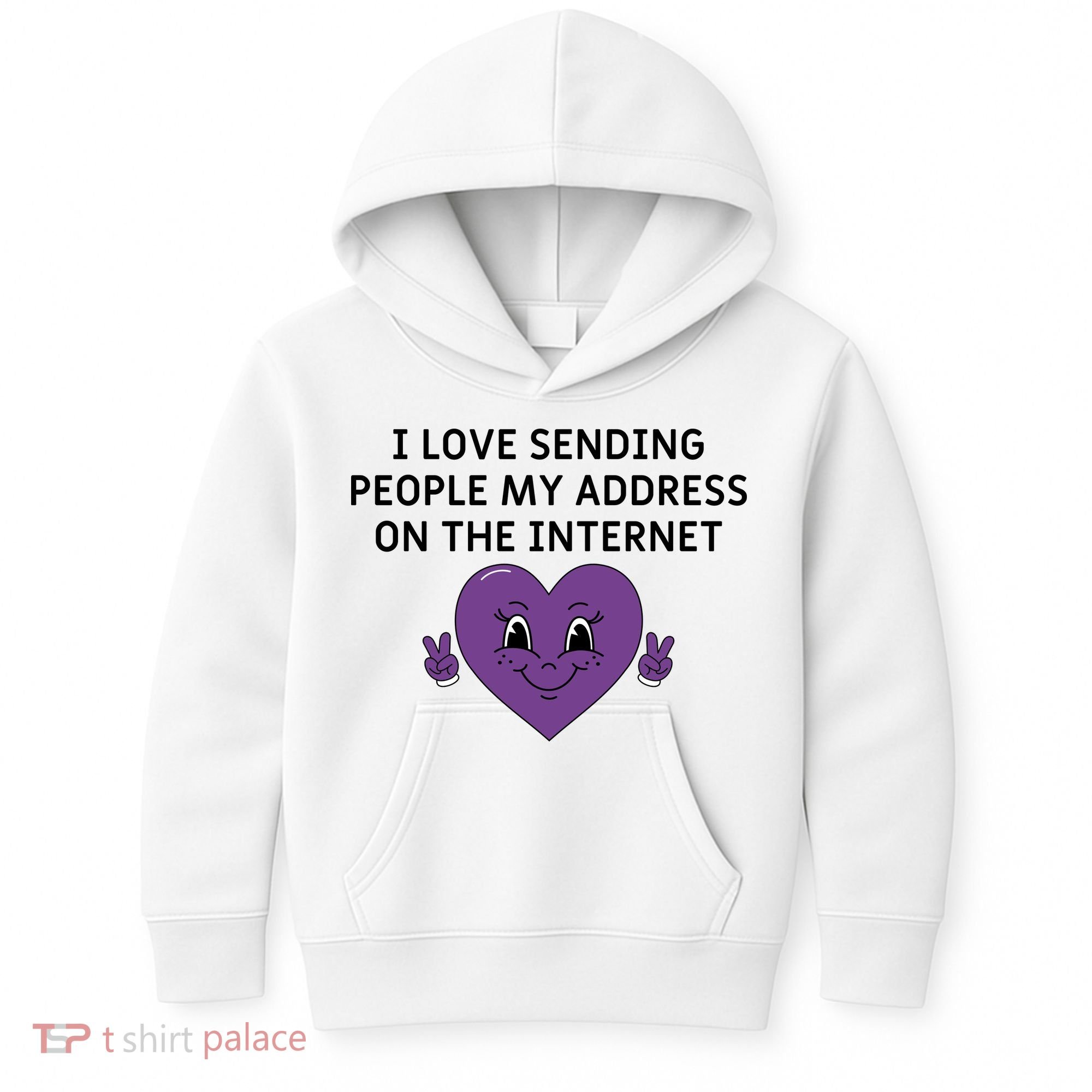 I love sending people my address on the internet Kids Hoodie