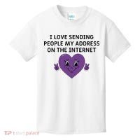 I love sending people my address on the internet Kids T-Shirt thumb 0