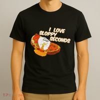 I Love Sloppy Seconds Breakfast Meme T-Shirt thumb 3